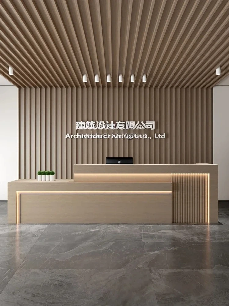 SS newModern الحد الأدنى قسم مبيعات ردهة الفندق مكتب الاستقبال الصينية أمين الصندوق مكتب صالون تجميل مؤسسة التدريب الجبهة