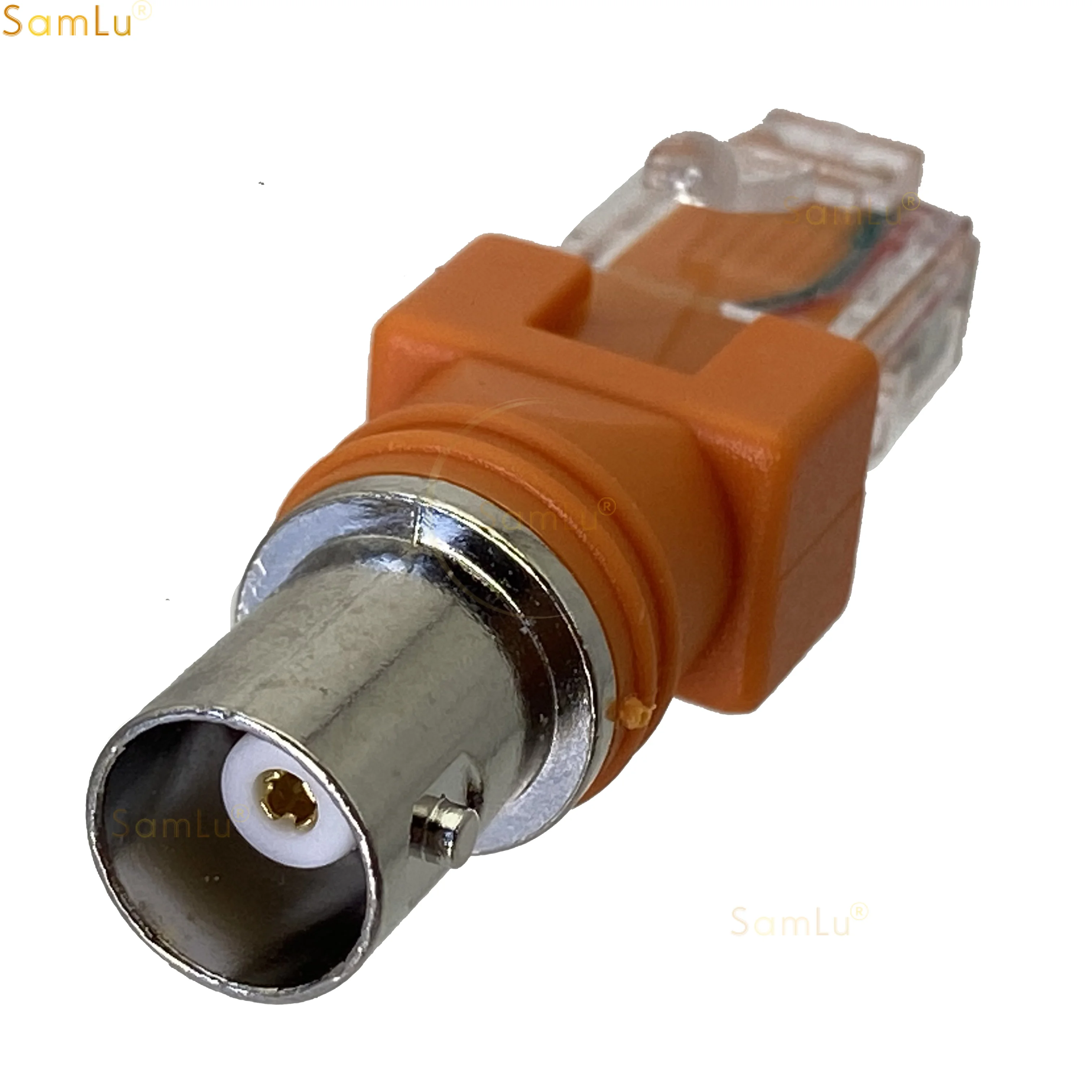 Adaptador BNC hembra a macho RJ45, Conector de montaje en Panel de chasis, accesorio de Monitor, 1 piezas