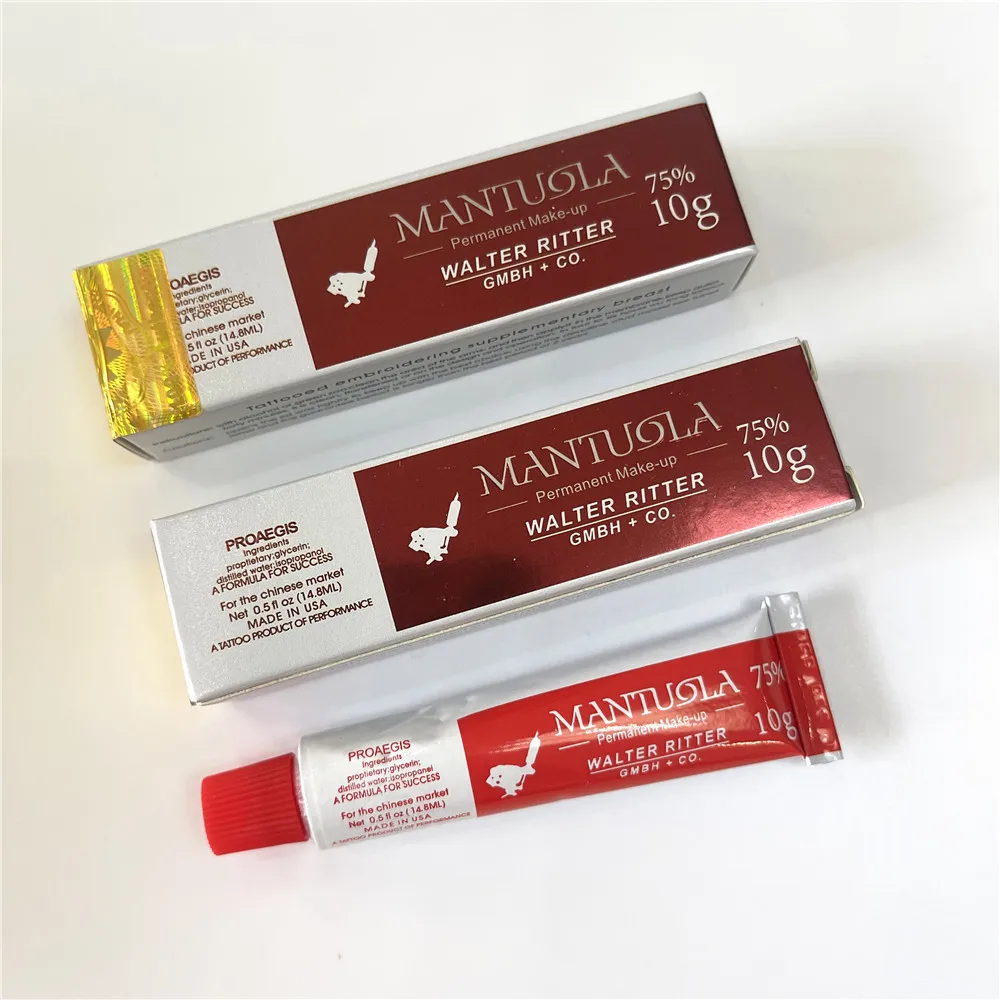 

75% Mantuola PROAEGIS Before Tattoo Cream for Microblading Piercing Makeup Eyebrow Lips 10g