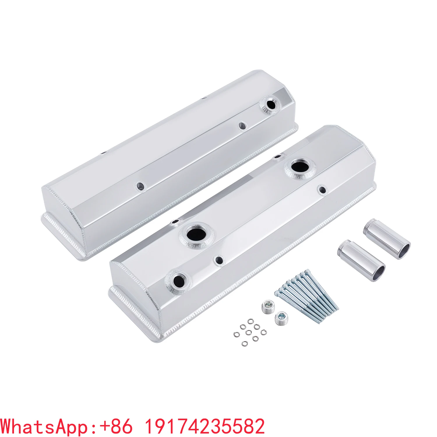 

SBC Fabricated Valve Covers With Breather Tubes Small Block Chevy 91017190