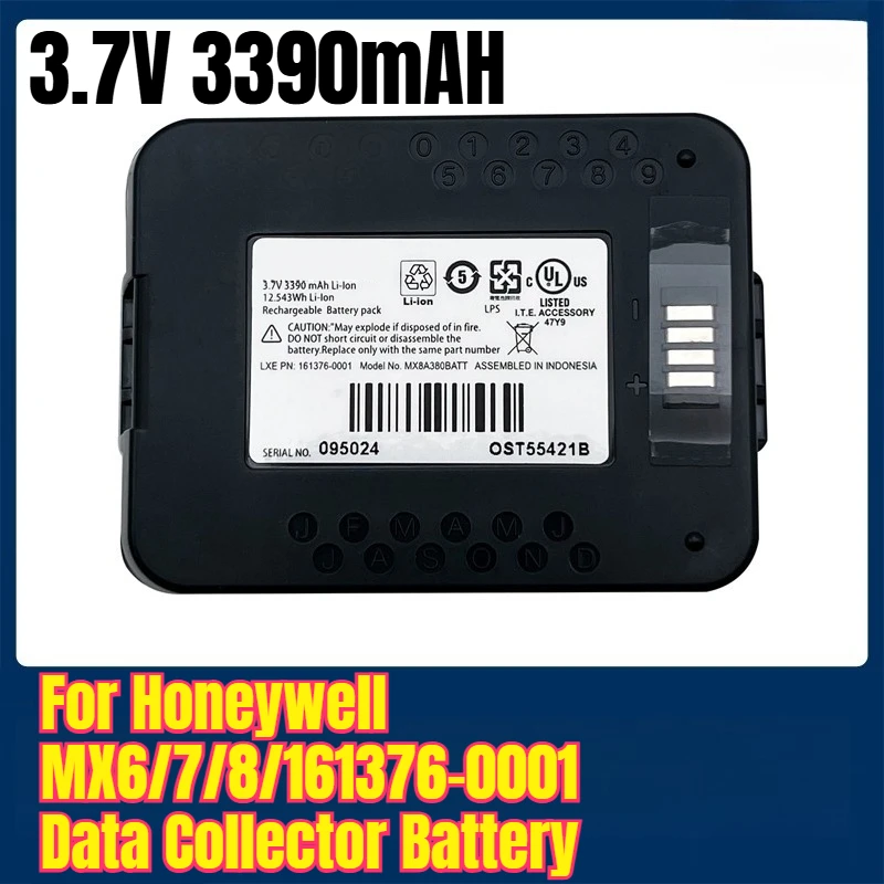 

3.7V 3390mAH Data Collector Battery for Honeywell MX6/7/8/161376-0001