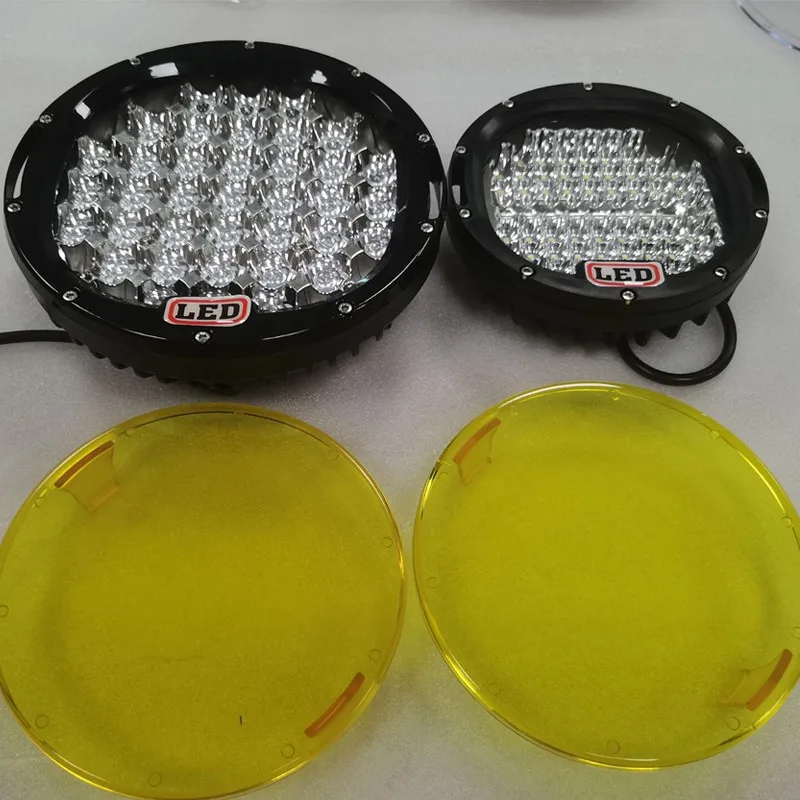 7 9 Inch Offroad Work LED Light PC Mask Protective Cover for 96W 185W 378W ARB 4x4 Off Road 12V Car Spotlight 24V Truck SUV Lamp view 4
