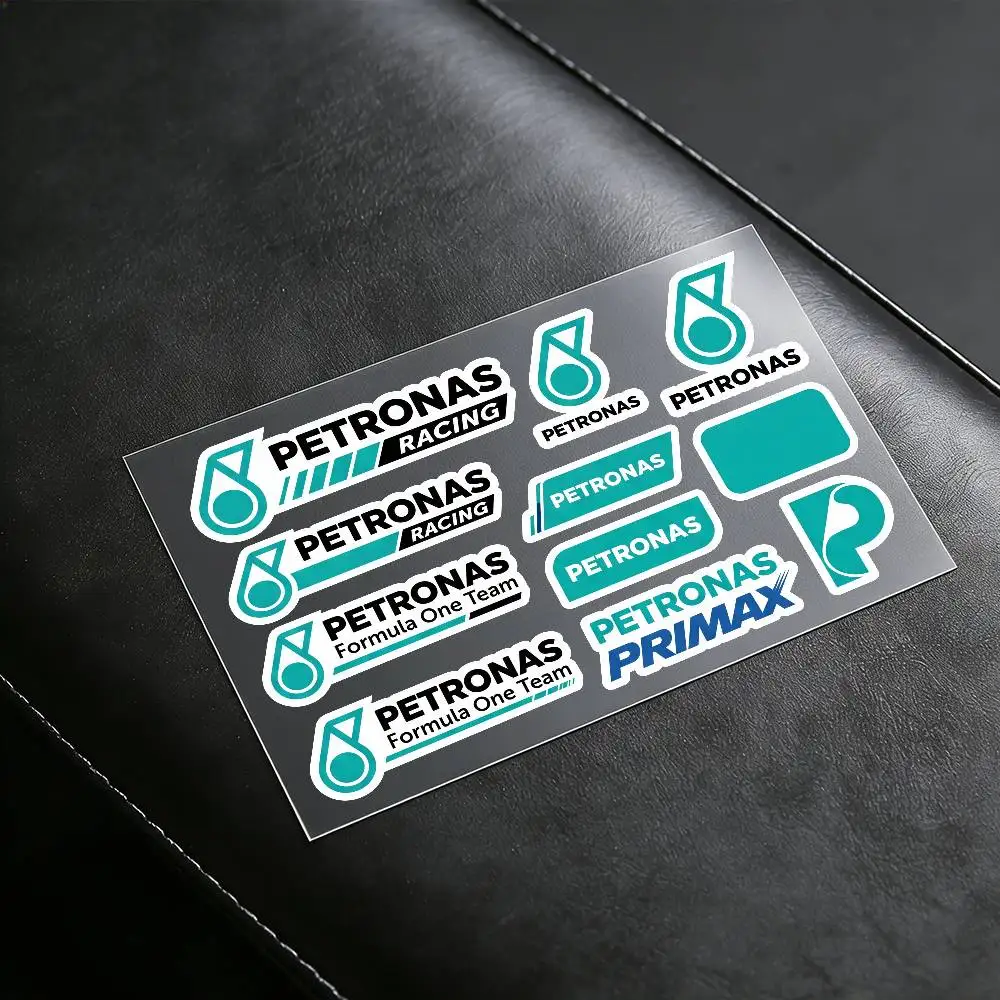 For PETRONAS Reflective Motorcycle Stickers Waterproof Vinyl Decals For Motorbike Helmet Fuel Tank Bike