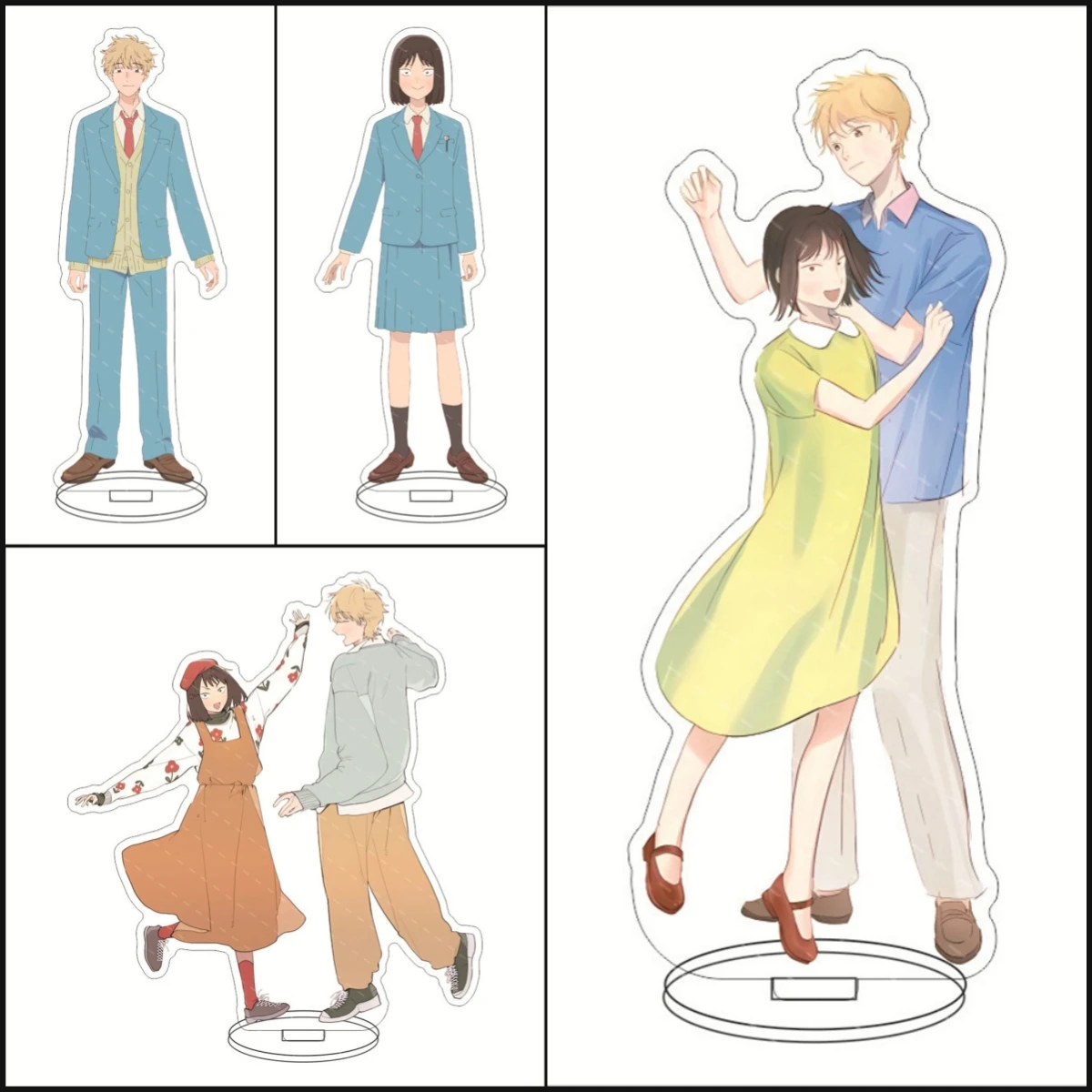 Anime Manga Skip and Loafer Cosplay Stand Model Plate Keychain Cute Shima Sousuke Iwamura Mitsumi Acrylic Desk Display Ornament