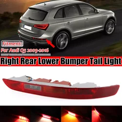 Rear Tail Bumper Light Fog Lamp 4 Holes Compatible For Audi Q5 2009 2010 2011 2012 2013 2014 2015 2016 2017 8R0945096 8R0945095