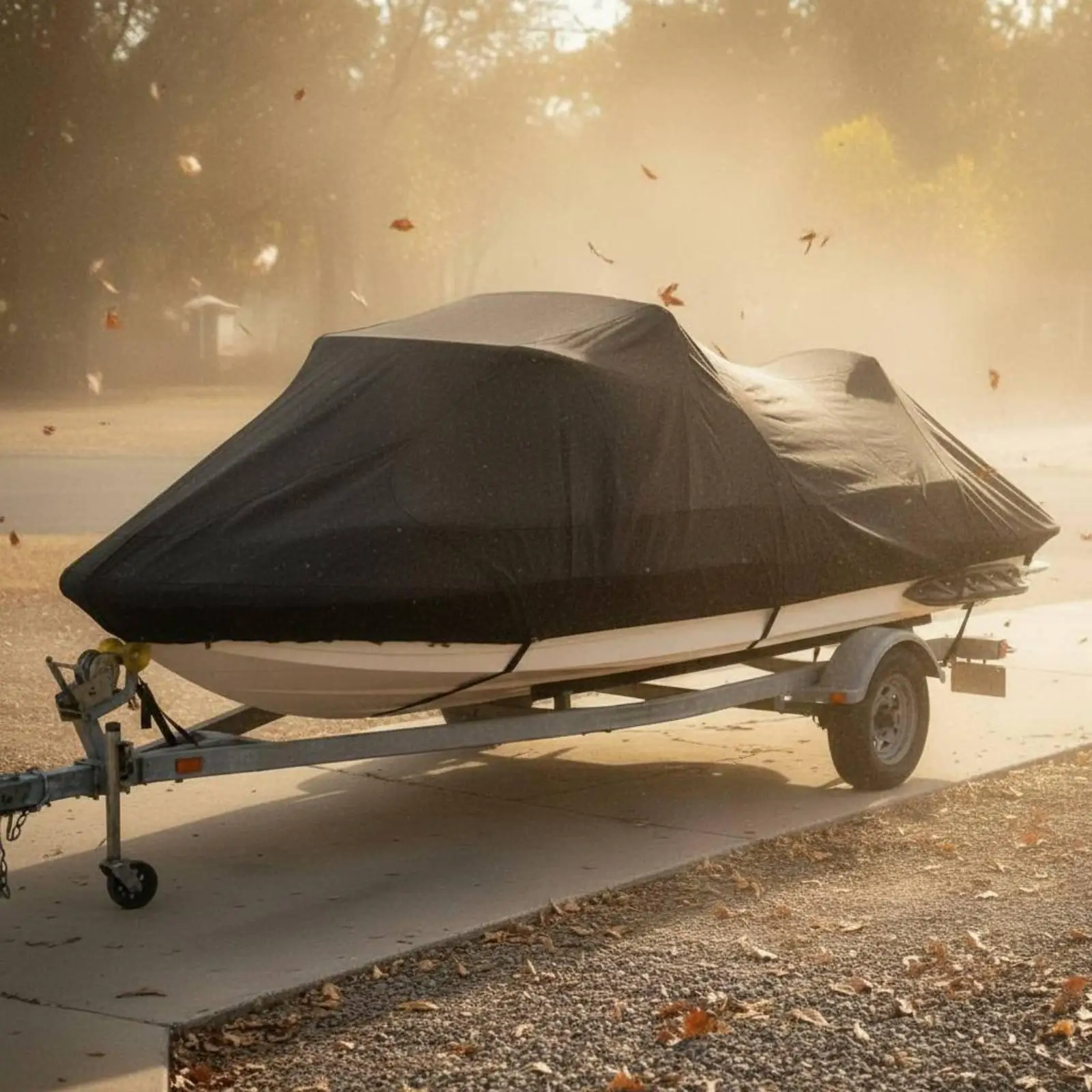 V-Shaped Boat Cover Easy to Install Waterproof Personal Watercraft Cover