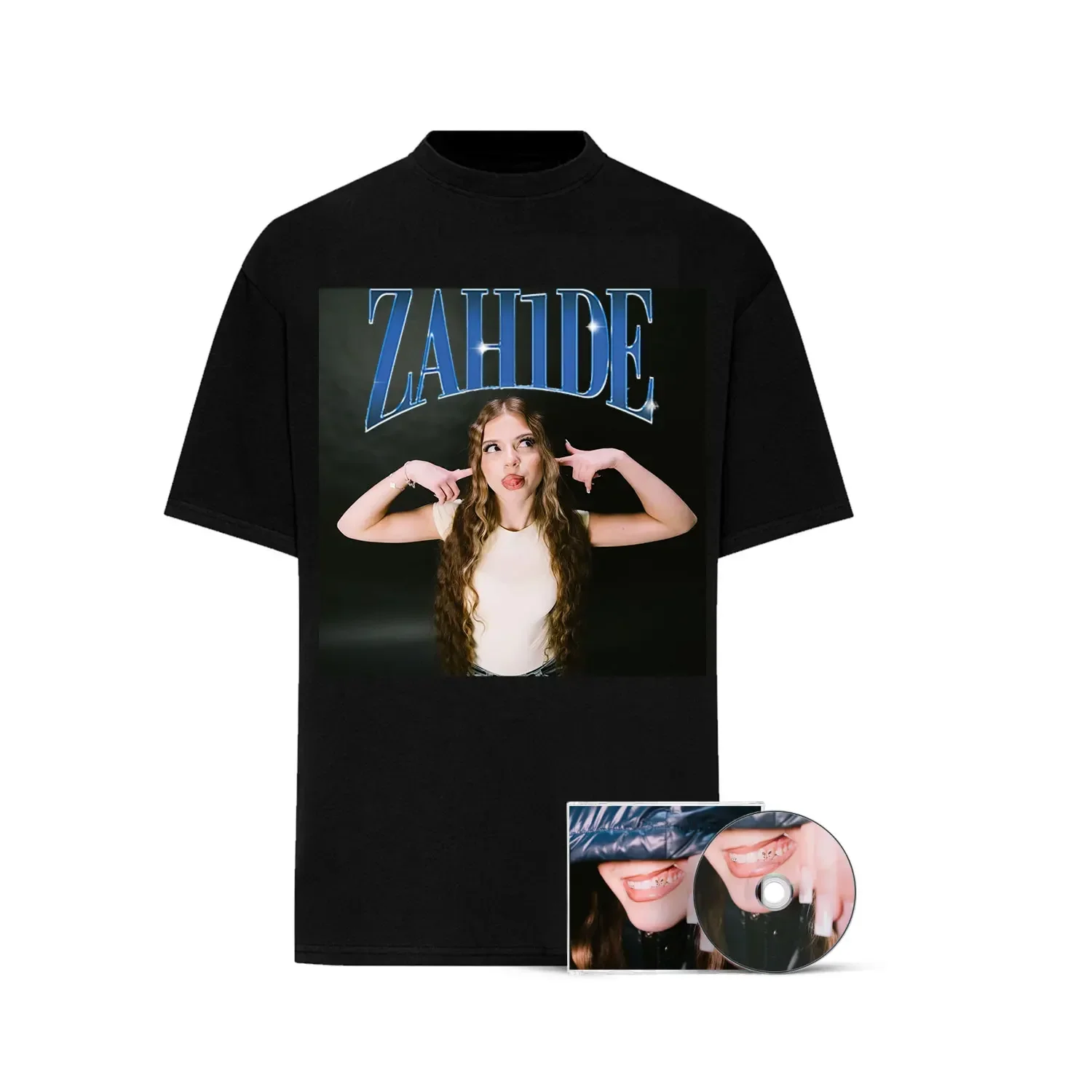 

German Singer Zahide Print T-shirt Women's Short Sleeve Casual Cotton Oversized Tee Merch Tee Men Women Crew Neck Unisex T-shirt