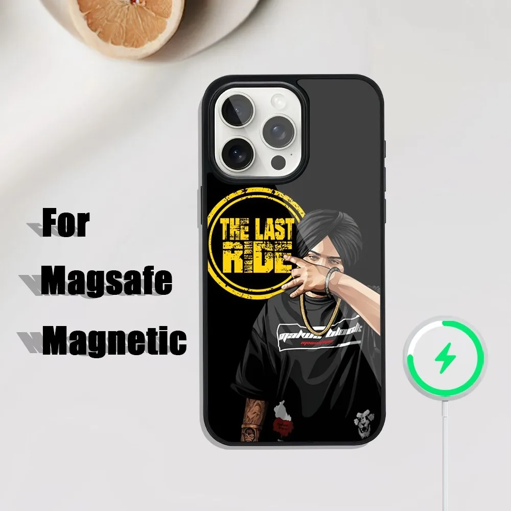 Sidhu Moose Wala Cool Phone Case For iphone Pro 11 Max 13 12 14 Mini 15 Plus Magsafe Magnetic Wireless Charging Shell