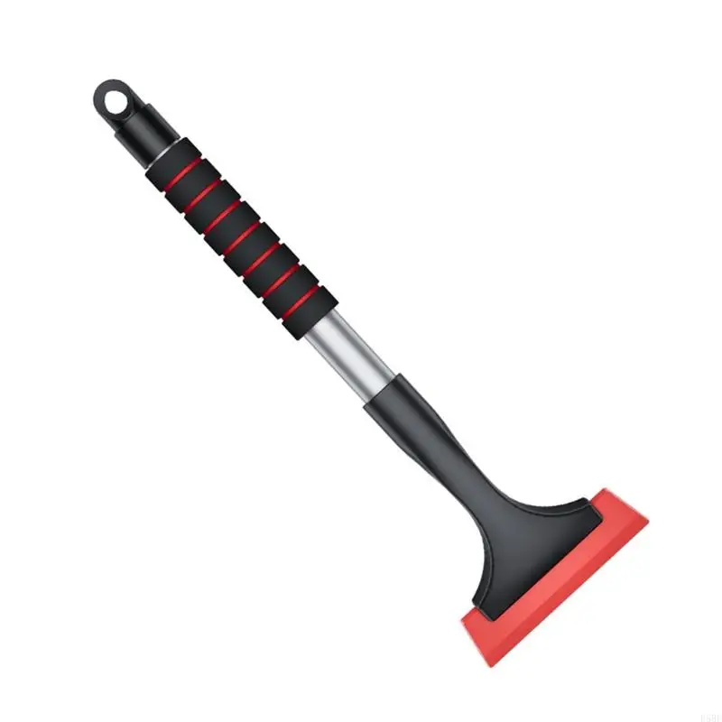 D5BE Extendable Windshield Wipe Scraper Snow Shovel Windscreen Ice Scraper Car Ice Remover Window Removal Tool Portable