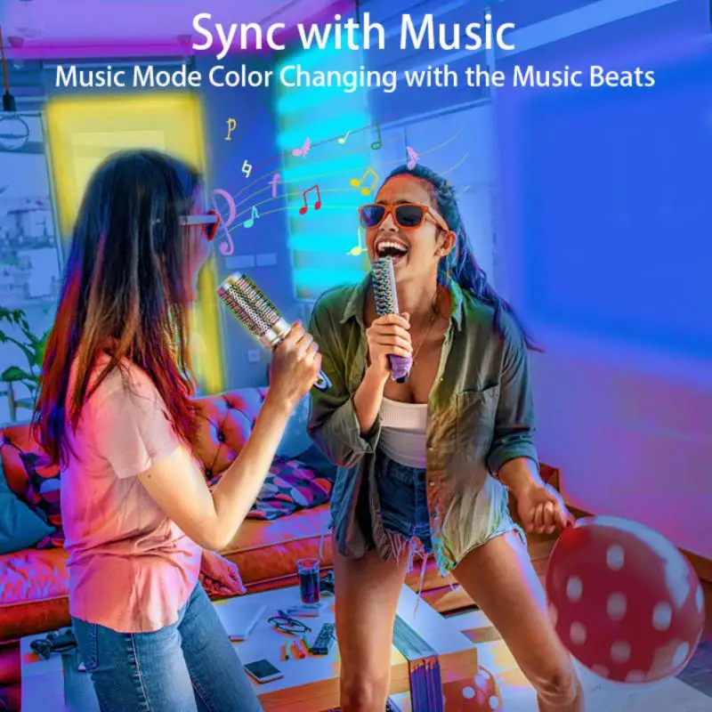 Ribbon Diode Lamp Night Light App Duoco Strip Led Strip Lights Control Non-waterproof Luminous String 50000 Hours