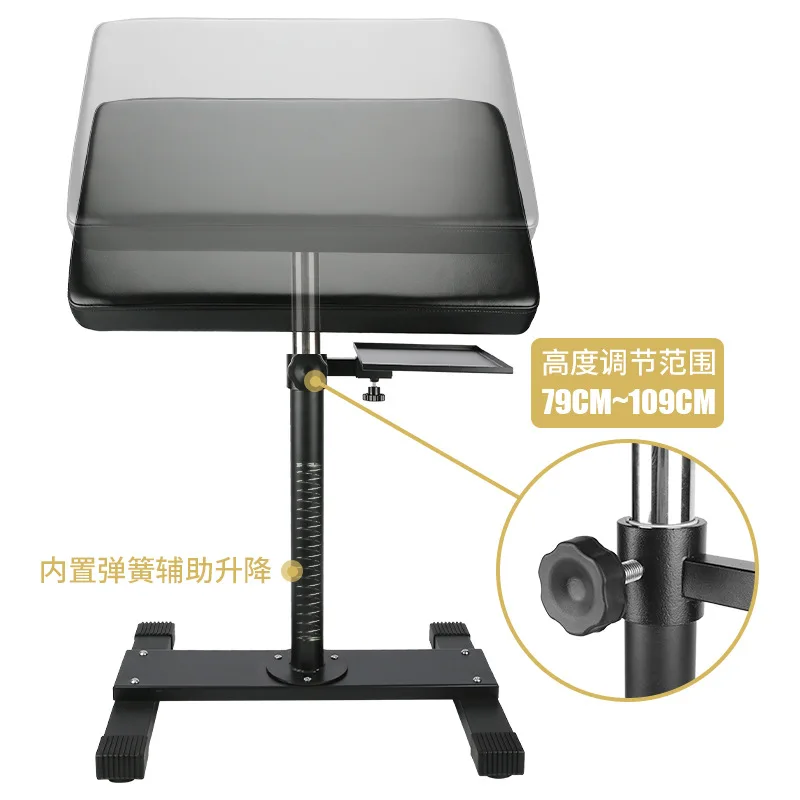 ST-32 Spring-Lift Armrest Tattoo Table with Large Panel Arm Support and Tattoo Armrest