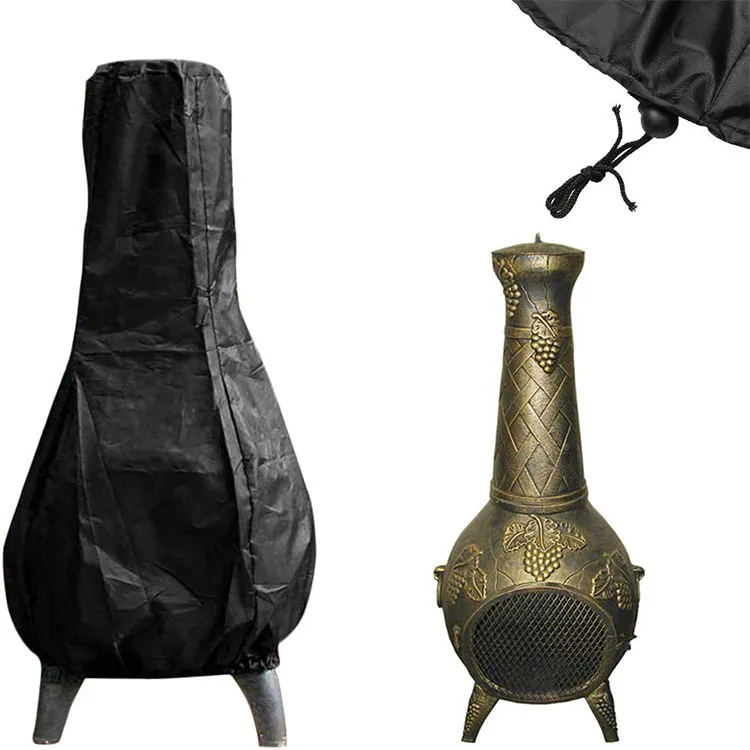 Outdoor Chiminea Abdeckung Wasserdichte Schutzhülle Kamin Abdeckung Camp Heizung Tasche Heizung