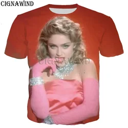 Fashion cool t shirt men/women The queen of pop Madonna 3D printed t-shirts casual Harajuku style tshirt streetwear tops