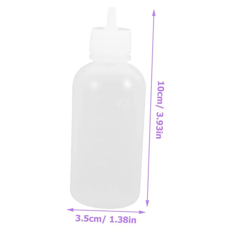 BHBD-2 Set Customized Plastic Bottle Tool Slip Trailer Bottle Glaze Plastic Rubber Stopper Trailer For Pottery Glaze