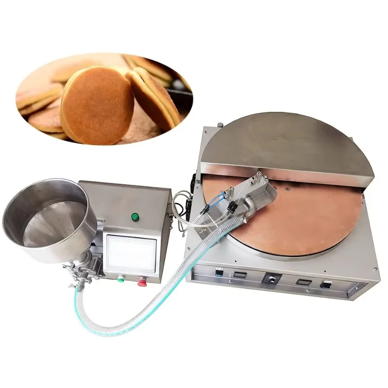 Customized Electric Fully Automatic Pancake Waffle Egg Roll Machine 220V 304 Stainless Steel Touchscreen Control