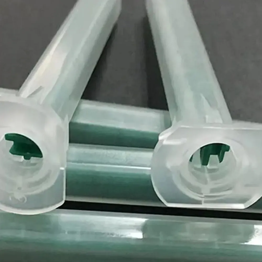 

500 шт. 1:1 2:1 универсальный статический смеситель, картриджи для эпоксидной смолы, трубка, 2 части, смесительная насадка, 16 элементов, длина 83 мм