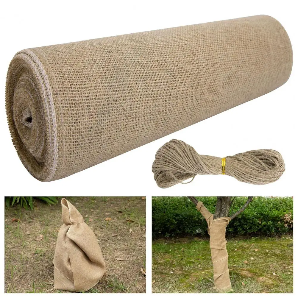 Tree Wrap Burlap Winter Plant Protection Natural Burlap Tree Wrap for Winter Protection Frost Freeze Plant Trunk Protector