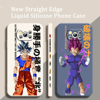 D-Dragon Vegeta IV Goku Liquid Left Rope For Xiaomi Mi Poco X5 X4 X3 M6 M5 M5S M4 M3 F5 F4 F3 C55 C40 Pro 5G Soft Phone Case