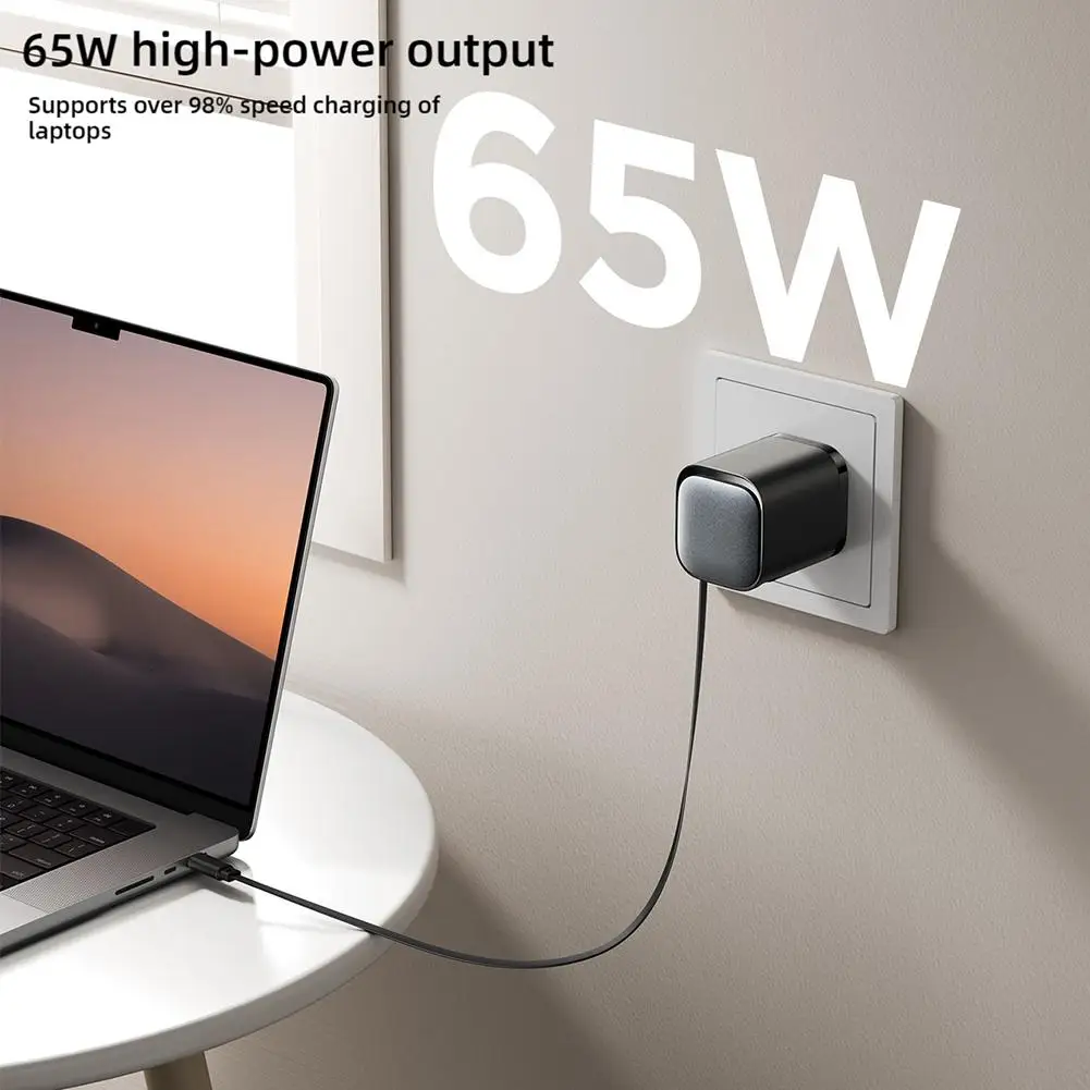 65W Fast Charge Retractable Type-c Line Charger With Retractable USB C Cable Desktop Charger Fast Charging For IPhone Table Q0F9