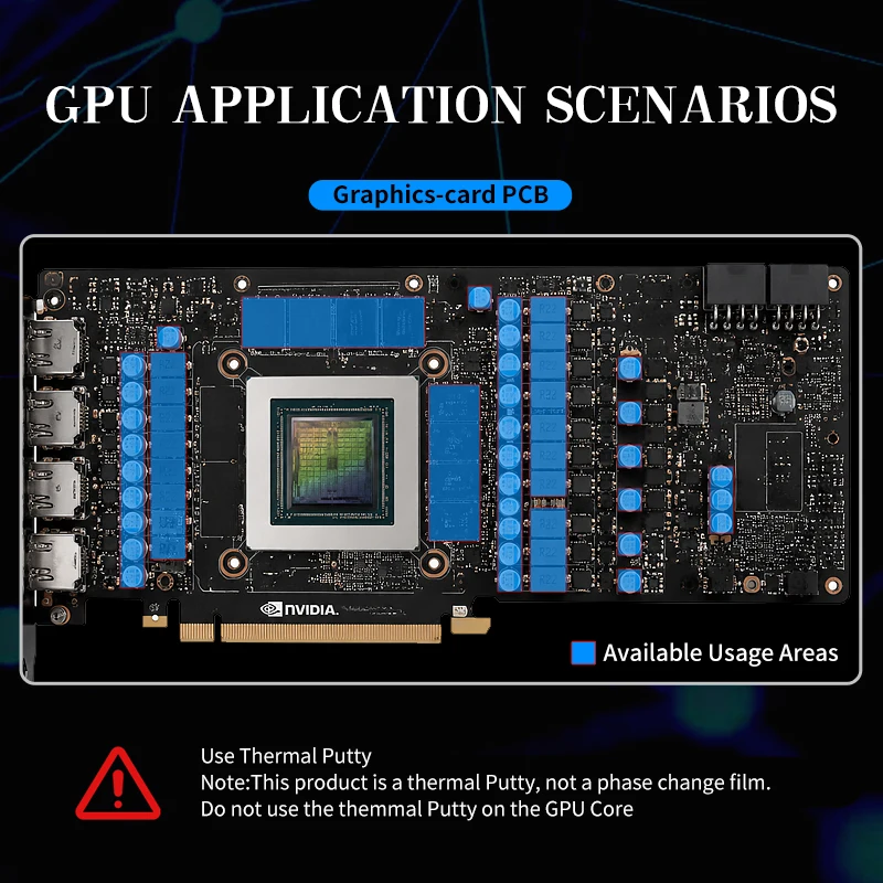 UPSIREN 16.8W/mk Pasta termoprzewodząca UTP-X do szybkiego chłodzenia VGA GPU IC Processor, zamiennik termopadu, pasta termoprzewodząca blokująca ciepło — zdjęcie produktu 5