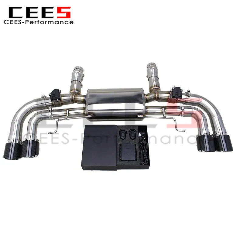 cees Exhaust Mid Pipe for BMW M550/M550i G30/N63 4.4TT 2017-2022 Axle Back Valved Sport Exhaust System Valvetronic Exhaust Pipes