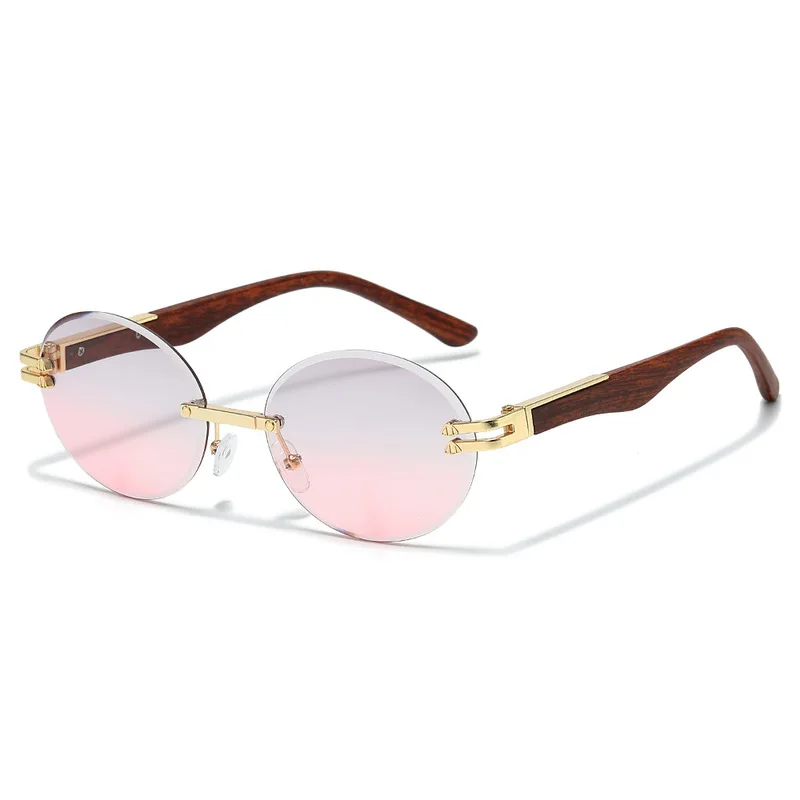 Oval-shaped decorative glasses, men's and women's driving sunshade sunglasses