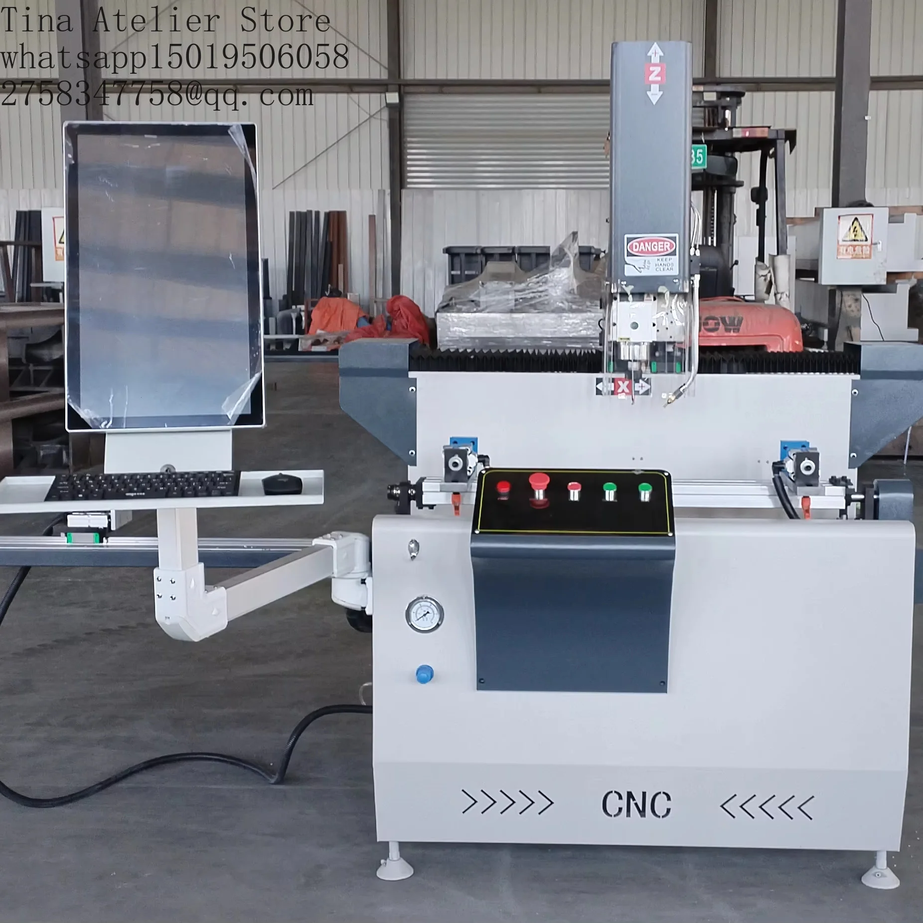 New Design CNC Milling and Drilling Machine Aluminum PVC Profile Processing Window Door Making Machine