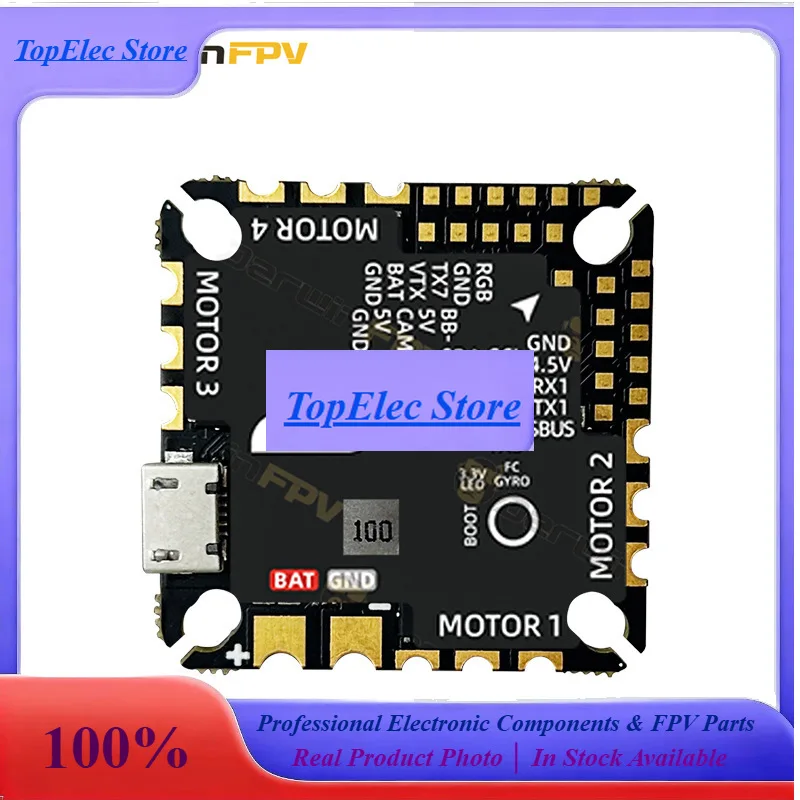 TopEsAIO F4 Flight Controller For Darwin FPV Drone With AM32 32Bit ESC AT32F435 Chip