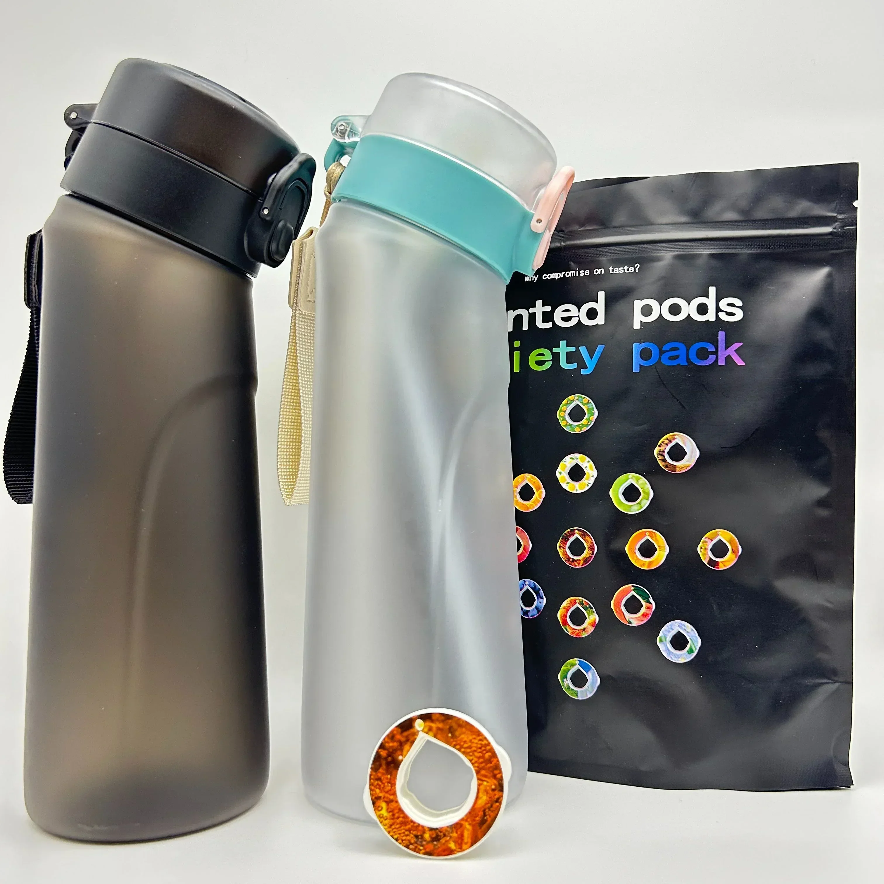 750 مللي زجاجات مياه عطر الفاكهة الرياضية كوب رائحة الهواء حتى زجاجة ماء المشروبات يلتقي نكهة الفاكهة القرون زجاجة ماء