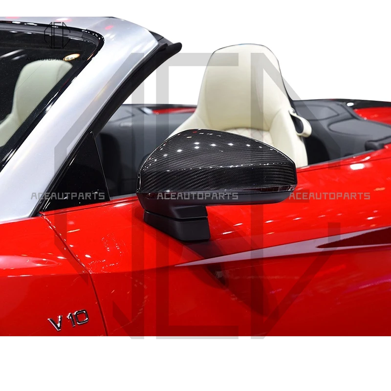 Car mirror cover for Audi R8 TTRS stick on style carbon mirror cover 2015-2018