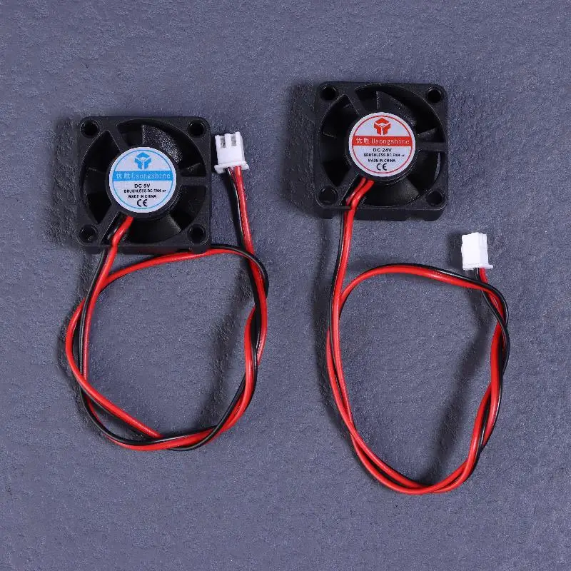 Repuestos para impresora 3D, enfriador del disipador de calor para J-Head Hotend con ventilador 3010 4010 5010, microventiladores de refrigeración CC de 12V 5V 24V 2 pines