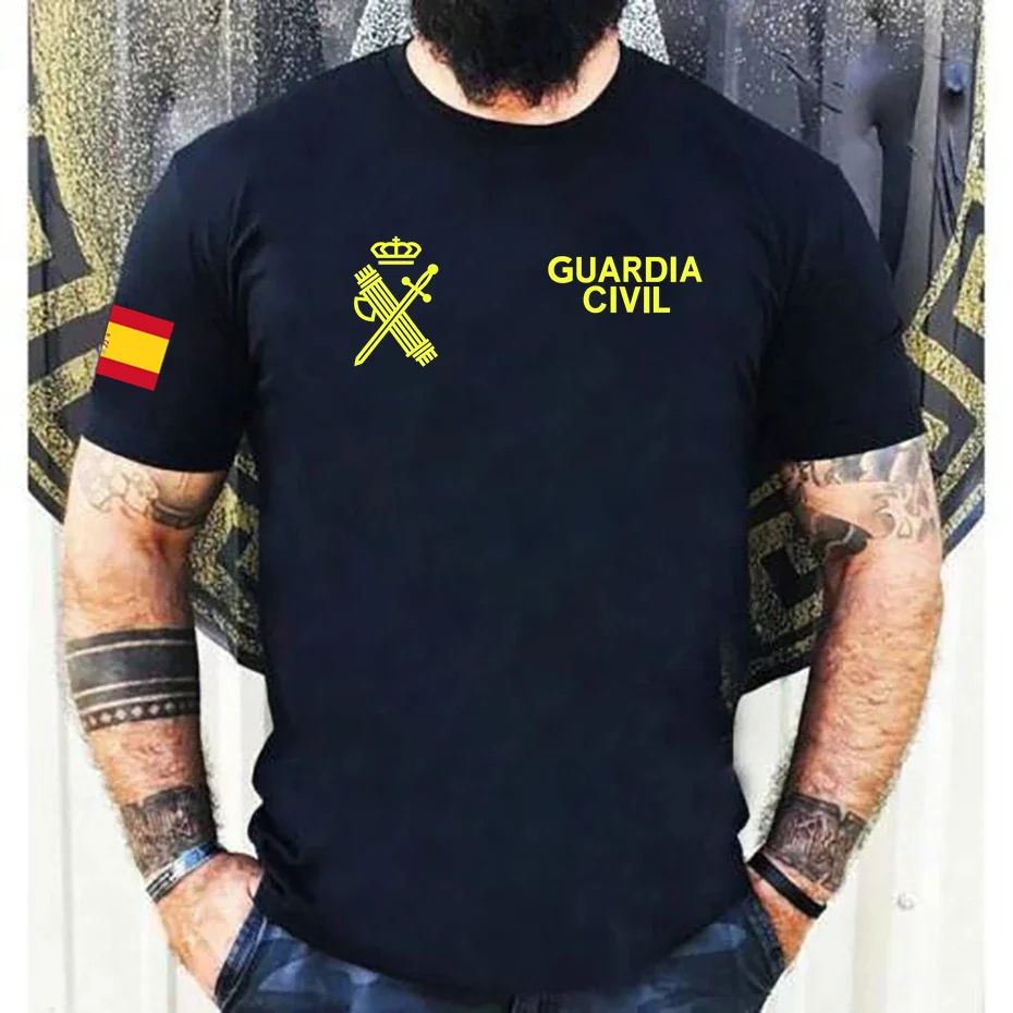 Camisetas España Guardia Civil Men Short Sleeve Casual 100% Cotton T Shirt Cool Summer Classic Tshirt Unisex New Fashion T-shirt