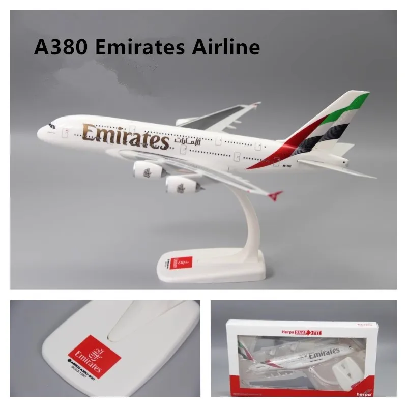 新しい1/250スケールA380 UAEエミレーツ航空機シリーズ50周年記念/野生