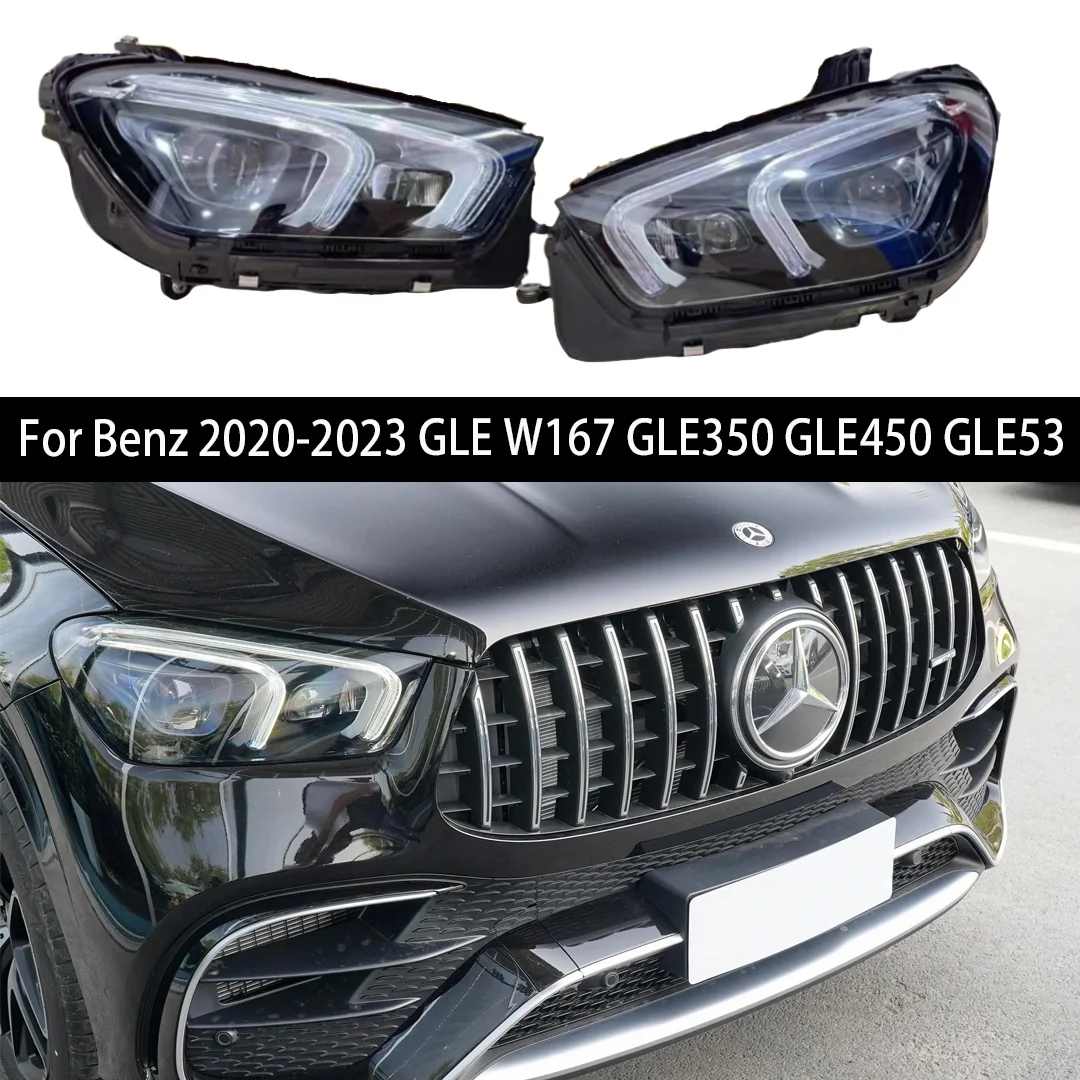 

Для Mercedes-Benz 2020-2023 GLE W167 GLE350 GLE450 GLE53 Модернизированная высококачественная интеллектуальная геометрическая многолучевая фара
