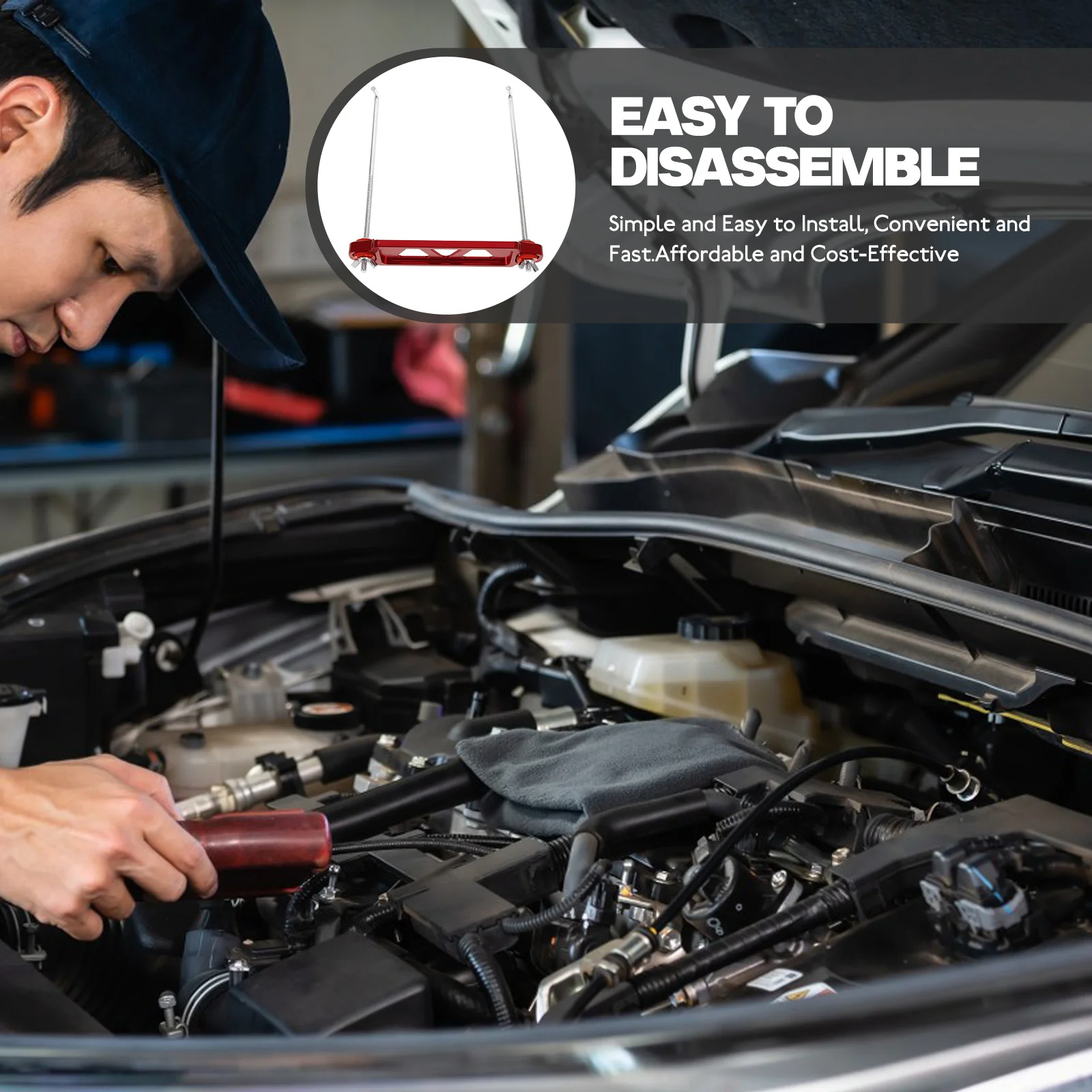 

Hold Down Bracket Kit Lightweight Aluminum Alloy Car Support Stylish Tie Down Mount Bracket