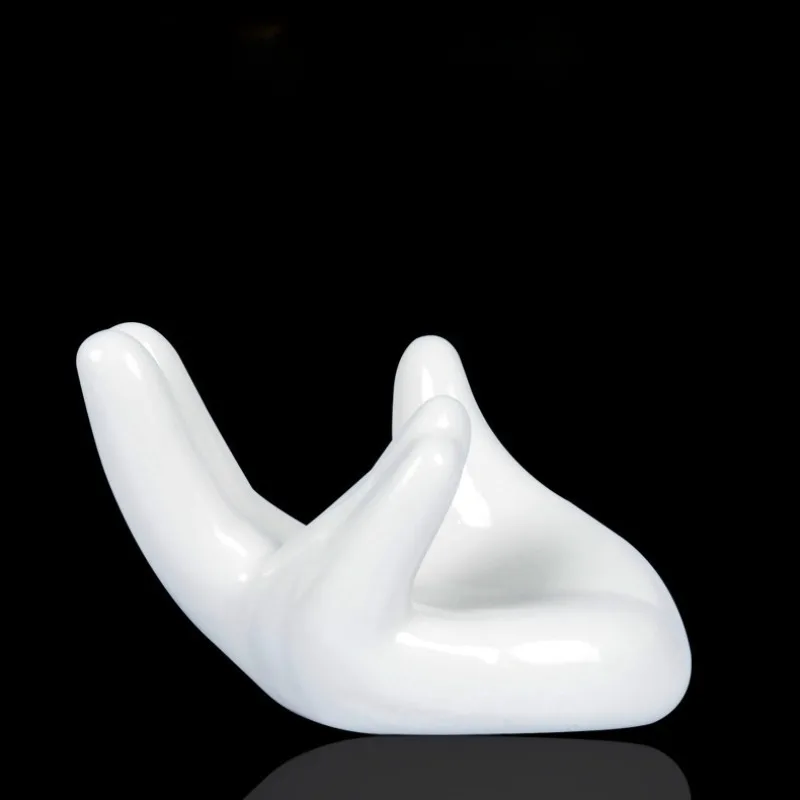 Accessories, Ocarina Ceramic Hand Rest, Ocarina Base, Ocarina Accessories, White, Hand Rest, Bergamot, White Porcelain, Ceramic