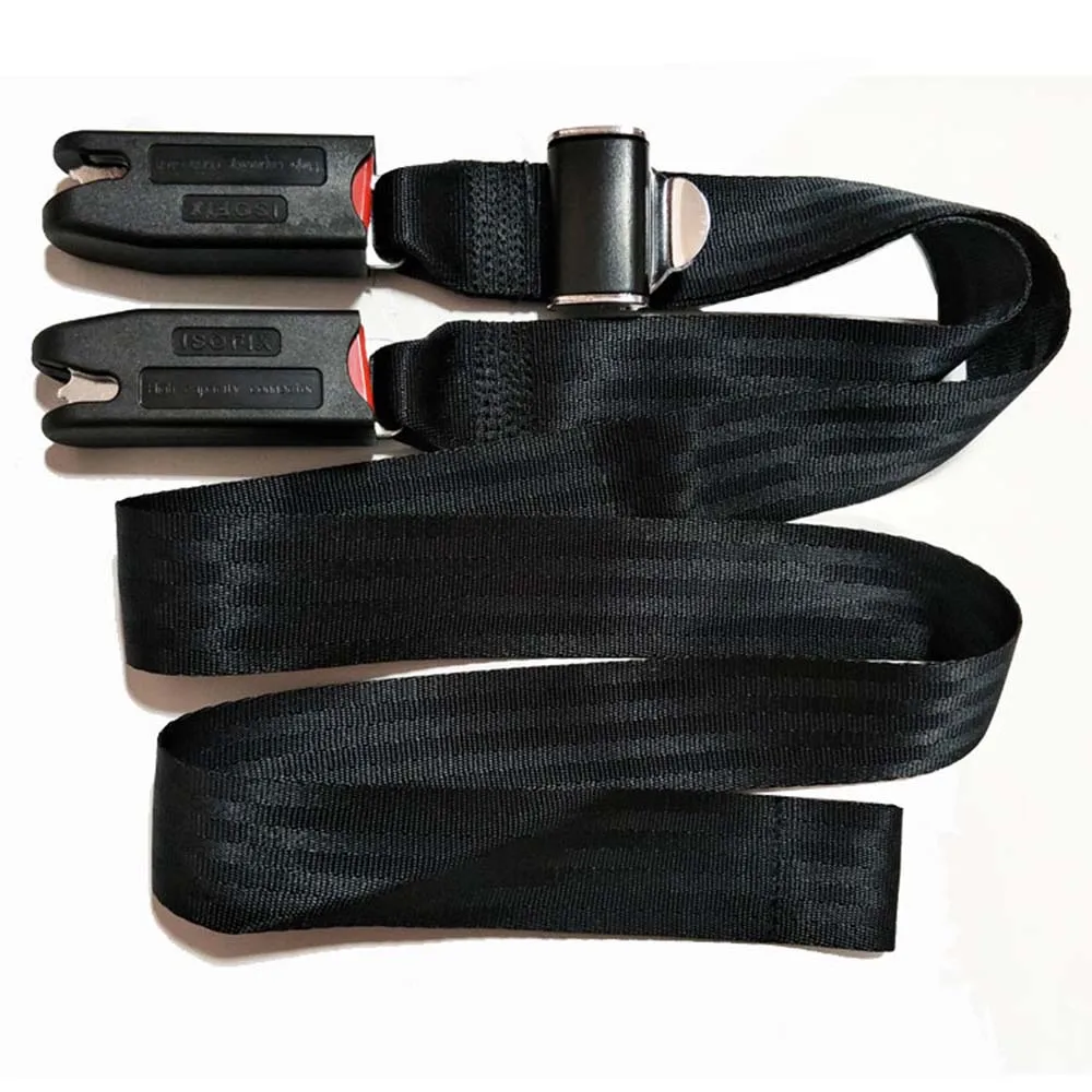 160cm ISOFIX Car Baby Safety Seat Double Insurance Down Anchor Fixed Connector Strap Belt Adjustable