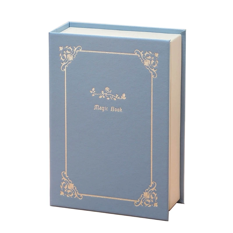 

Book Jewelry Storage Box Portable Travel Jewelry Box Suitable for Earrings Bracelets Necklaces Rings Blue Green White