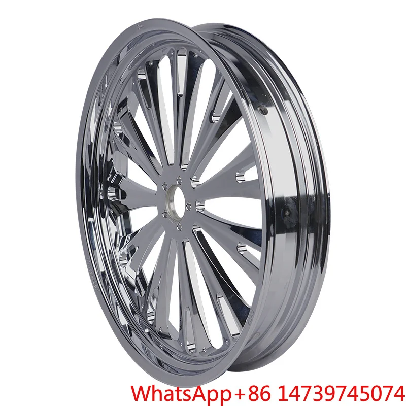 New Chrome 18x3.5In Aluminum Motorcycle Wheels For 2018-2023 For Softtail 2014-2023 For TouringZhang Xue Same‑Style Motorcycle A