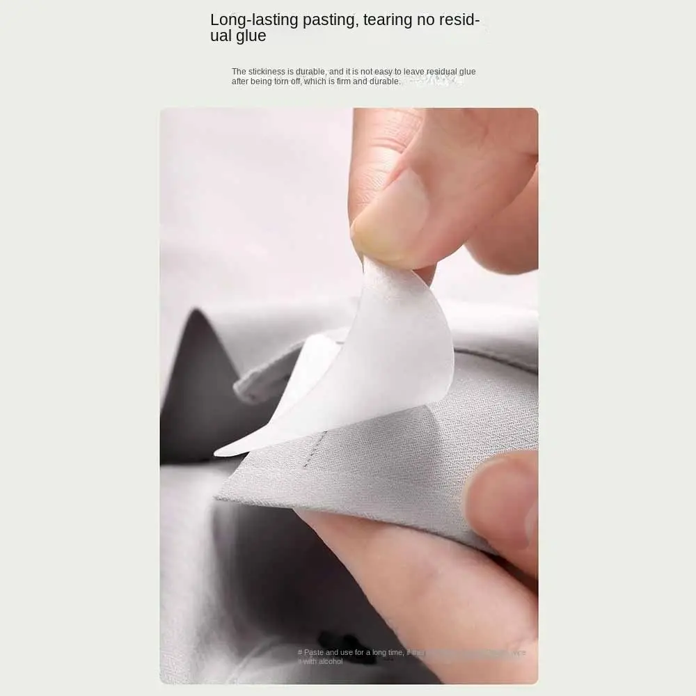 10pcs Disposable Shirt Collar Support Shaping Sticker Collar Stays Anti-roll Shirt Stand Collar Tool Collar Shaper Fixed Pads