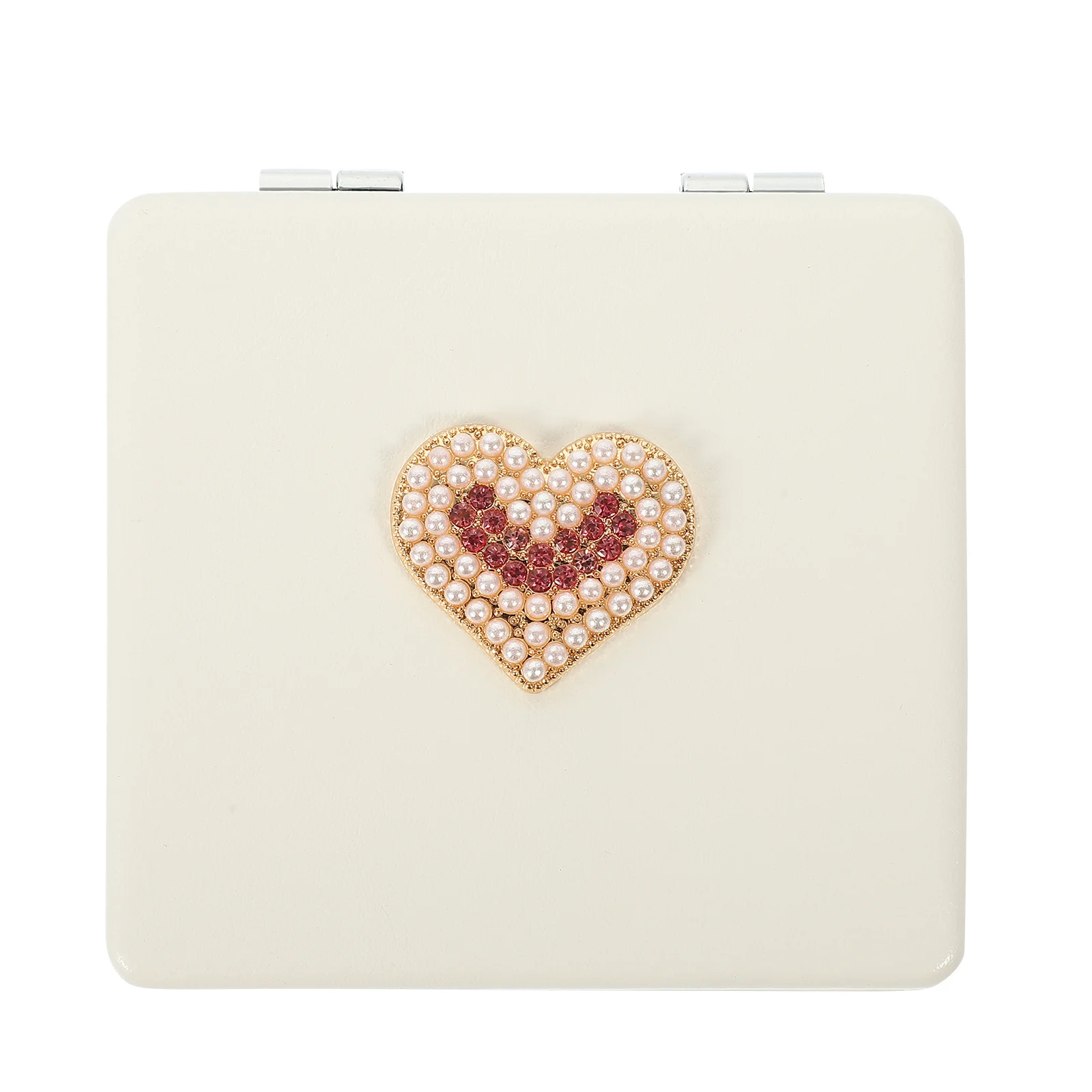 Mini hart make-upspiegel Opvouwbare reisspiegel met duidelijke reflectie Duurzaam materiaal voor tassen Zakken