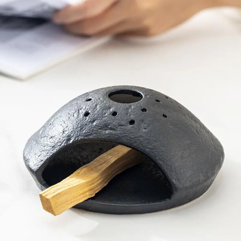 Ceramic Palo Santo Holder Sandalwood Block Aromatherapy Burner Fragrance Censer Household Indoor Meditation Item Home Decor