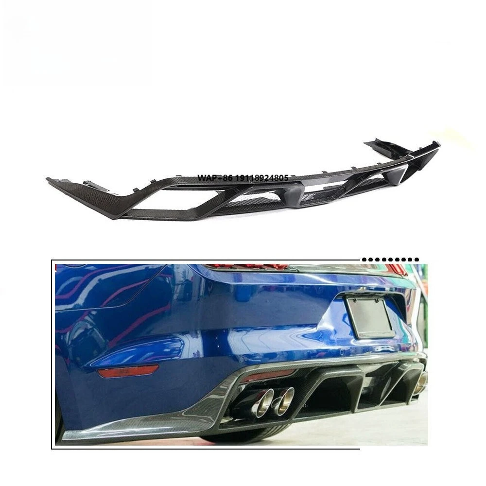 

Carbon Fiber Rear Bumper Diffuser for-Ford Mustang GT Coupe 2-Door 2018-2019