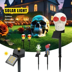 Lampy LED na energię słoneczną na trawnik Zwierzęta Solarne oświetlenie dekoracyjne do ogrodu Mocna lampa LED Halloween Podwórko zewnętrzne Wodoodporne lampy z wtyczką