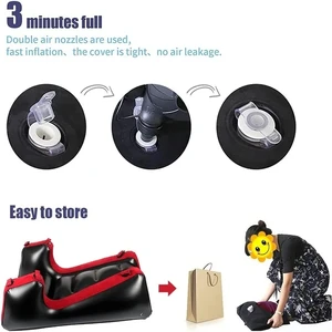 Klappstuhl Multi-Face für Erwachsene, aufblasbares Sofa, entspannter Stuhlkissen, PVC-Möbel für Wohnzimmer 12 Hauptverkaufsofa entspannen - №11