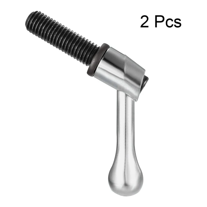 HOT! M12 X 40Mm Handle Adjustable Clamp Lever Threaded Button Ratchet Male Threaded Stud Knob Lock