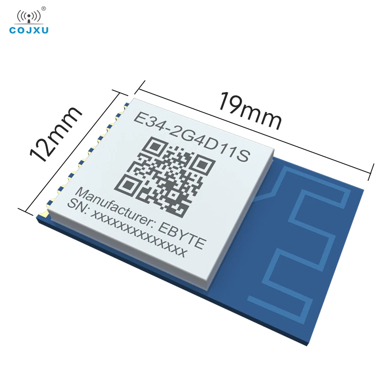 Wireless Serial Module 2.4GHz COJXU E34-2G4D11S GFSK PCB Full-duplex Anti-Interference High-Speed Serial Transmission SMD