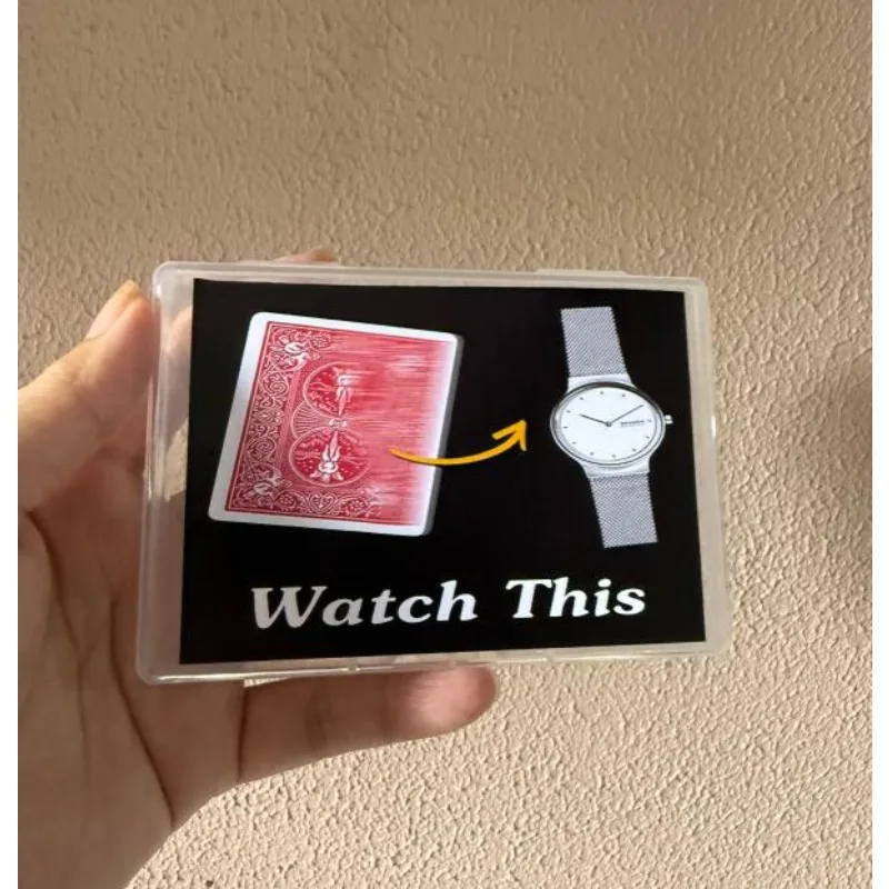 Watch This Magic Tricks Playing Card Change Card To Watch Close Up Street Illusion Gimmick Mentalism Puzzle Toys Magician Bar