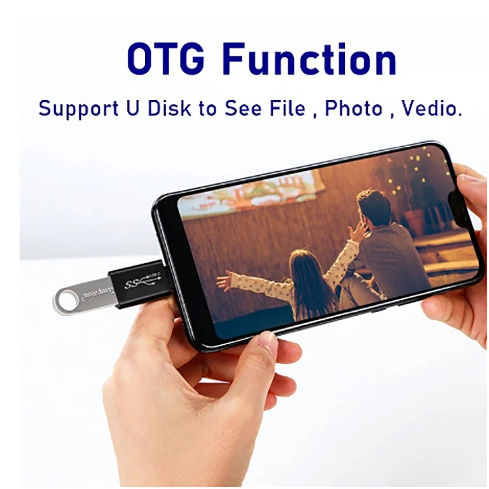 Universal OTG Type C Adapter USB C Male to Micro USB Female USB-C Converter for Macbook Samsung Note 20 Ultral Huawei Connector