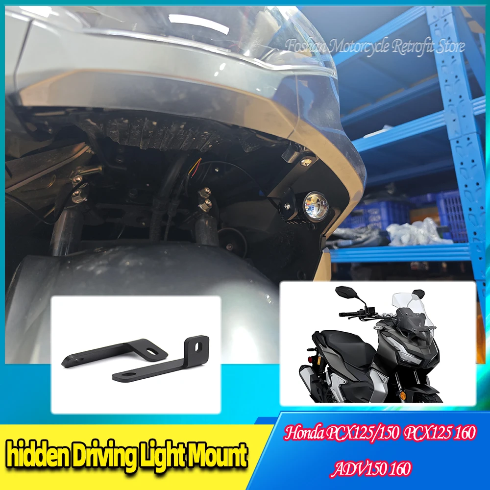 For Honda PCX125 PCX160 PCX150 ADV150 ADV160 Driving Light Mount 2018 2019 2020 2021 2022 2023 Motorcycle Modifications Parts